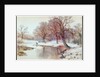 Snowy Landscape with Deer by Arthur Willett