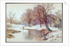 Snowy Landscape with Deer by Arthur Willett