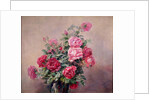 A Bowl of Red and Pink Roses by French School