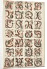 Alphabet, Fraktur Painting, c.1825-50 by American School