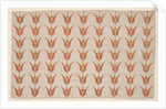 Seven Rows of Tulips, Fraktur Painting, c.1800-20 by American School