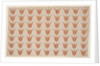 Seven Rows of Tulips, Fraktur Painting, c.1800-20 by American School