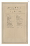 List of Characters, c.1920s by Joseph Clayton Clarke