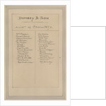 List of Characters, c.1920s by Joseph Clayton Clarke