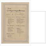 List of Characters, c.1920s by Joseph Clayton Clarke