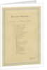List of Characters, c.1920s by Joseph Clayton Clarke