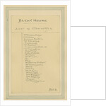 List of Characters, c.1920s by Joseph Clayton Clarke