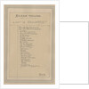 List of Characters, c.1920s by Joseph Clayton Clarke