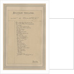 List of Characters, c.1920s by Joseph Clayton Clarke