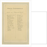 List of Characters, c.1920s by Joseph Clayton Clarke