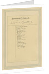 List of Characters for Barnaby Rudge, c.1920s by Joseph Clayton Clarke