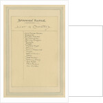 List of Characters for Barnaby Rudge, c.1920s by Joseph Clayton Clarke