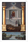 Second degree masonic tracing board, 1819 by Josiah Bowring