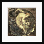 The Angel Michael Binding Satan c.1805 by William Blake