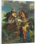 A Turk Surrenders to a Greek Horseman, 1856 by Ferdinand Victor Eugene Delacroix