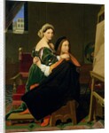 Raphael and the Fornarina, 1814 by Jean Auguste Dominique Ingres