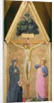 Christ on the Cross between the Virgin and Cardinal Torquemada and St. John the Evangelist, c.1446 by Fra Angelico