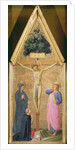 Christ on the Cross between the Virgin and Cardinal Torquemada and St. John the Evangelist, c.1446 by Fra Angelico