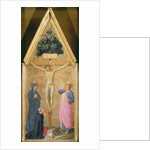 Christ on the Cross between the Virgin and Cardinal Torquemada and St. John the Evangelist, c.1446 by Fra Angelico