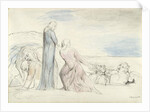 Dante seizing the Traitor Bocca by the Hair by William Blake