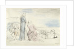 Dante seizing the Traitor Bocca by the Hair by William Blake