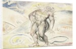 Agnello de Brunelleschi of Florence being transformed into a serpent by William Blake