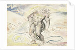 Agnello de Brunelleschi of Florence being transformed into a serpent by William Blake