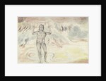 Donati transformed into a serpent; Francesco de'Cavalcanti retransformed into a man by William Blake