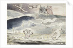 Dante and Virgil gazing into the Ditch of Flatterers by William Blake