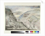 Demons tormenting the seducers of Malebolge by William Blake