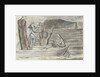 Dante and Virgil in the Skiff of Phlegyas are hailed by Filippo Argenti by William Blake