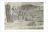 Dante and Virgil in the Skiff of Phlegyas are hailed by Filippo Argenti by William Blake
