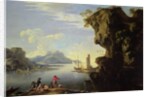 Coastal Scene with Fishermen by Salvator Rosa