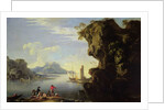 Coastal Scene with Fishermen by Salvator Rosa