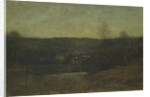 A Lighted Village, c.1887 by Dwight William Tryon
