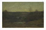 A Lighted Village, c.1887 by Dwight William Tryon