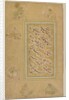 Folio from the Jahangir album, Mughal, c.1610 by Indian School