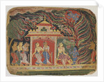 Krishna carried off by the Whirlwind Demon by Indian School