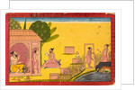 Lakshmana at the hermitage, folio from a Ramayana, c.1690-1710 by Central Indian School