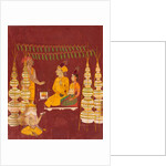 Wedding ceremony in the presence of Brahma, c.1680 by Indian School