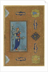 Woman with a spray of flowers, Safavid Period, c.1575 by Persian School