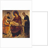 The Virgin with the Dead Christ and Saints John the Evangelist and Joseph of Arimathea, late 15th century by School Cretan
