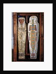 Egyptian sarcophagus covered with hieroglyphics by Egyptian Egyptian