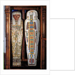 Egyptian sarcophagus covered with hieroglyphics by Egyptian Egyptian