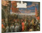 The Doge Andrea Contarini Returning Victorious from Chioggia by Veronese (1528-88) (workshop of)
