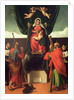 Madonna and Child Enthroned with Four Saints, 1546 by Lorenzo Lotto