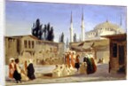 The Slave's Bazaar, Constantinople by Ippolito Caffi