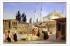 The Slave's Bazaar, Constantinople by Ippolito Caffi