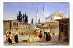 The Slave's Bazaar, Constantinople by Ippolito Caffi