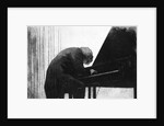 John Ogdon at the Piano in the Great Hall, Exeter University, 1979 by George Adamson
